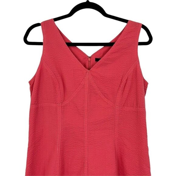 St. Tropez West Womens Size 8 Cotton Blend Textured Flare Bottom Dress - Picture 2 of 4